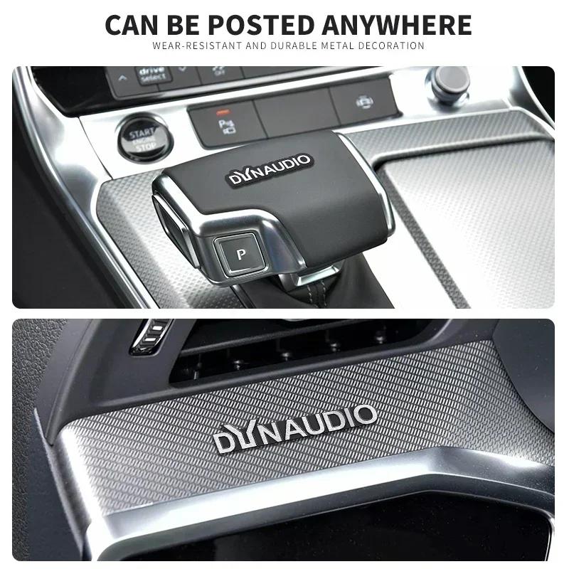 5pcs/10pcs high-quality Metal Dyn94ao logo car Hi-Fi Speaker 94ao Speaker Badge stereo Emblem sticker Auto styling accessoriesa94