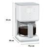 Cafetière Filtre Programmable TEFAL SENSE Blanche 15 Tasses, 1,25L CM693110