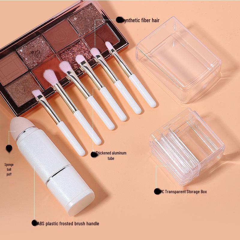 Jukai 8-in-1 Mini Retractable Makeup Brush Set