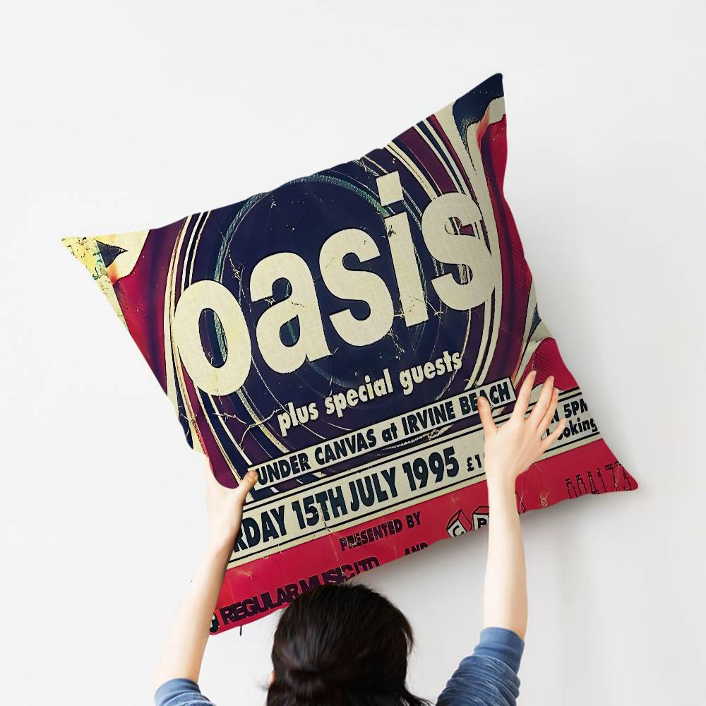 Band O-Oasis Pillow Gift Home Office Decoration Pillow Bedroom Sofa Car Cushion CoverPillow Case