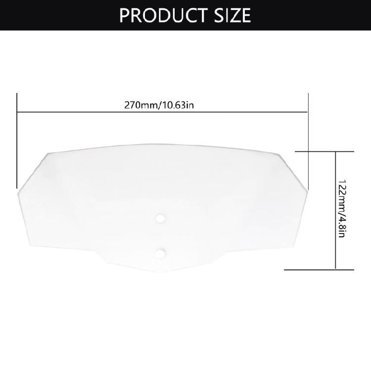Clip On Windscreen Extension Height Adjustable Windshield Extension Motorcycle Wind Deflector Windshield