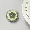 Small Fresh Flower Mirror Mobile Phone Airbag Holder Solid Color Ring Rhinestone Magnetic Creative Design Women'S Gift