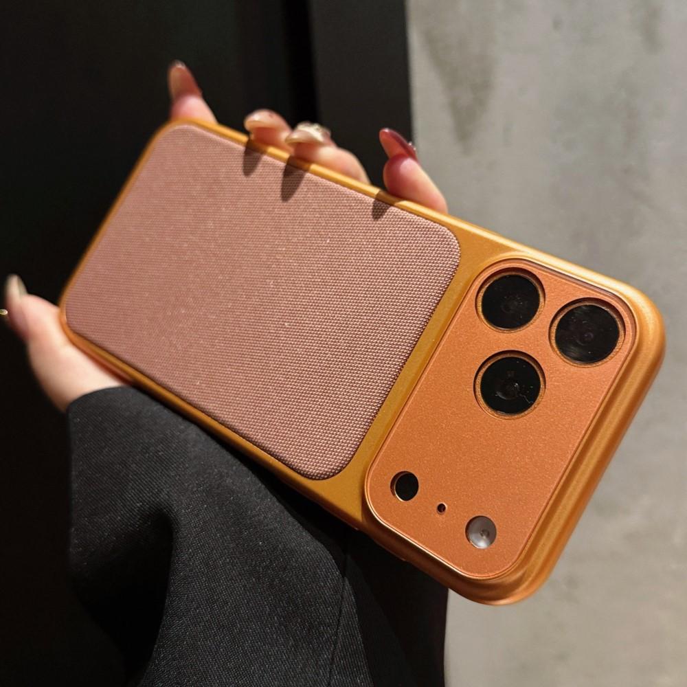 Tech Woven Fabric Leather Color Case for iPhone Air 17 16 15 14 13 12 11 Pro Max Matte Shockproof Camera Protection Cover