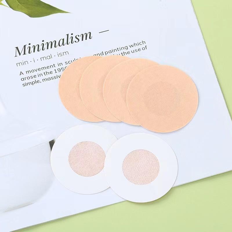 100PC Cloth Nipple Cover Teat Hide Women Disposable Nipple Pasties Piece Breast Petals Invisible Bra Padding Chest Sticker Patch
