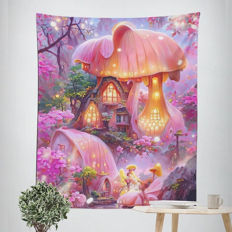 Декоративный гобелен «Сцена из усадьбы мечты» для домашнего декора — фото 14