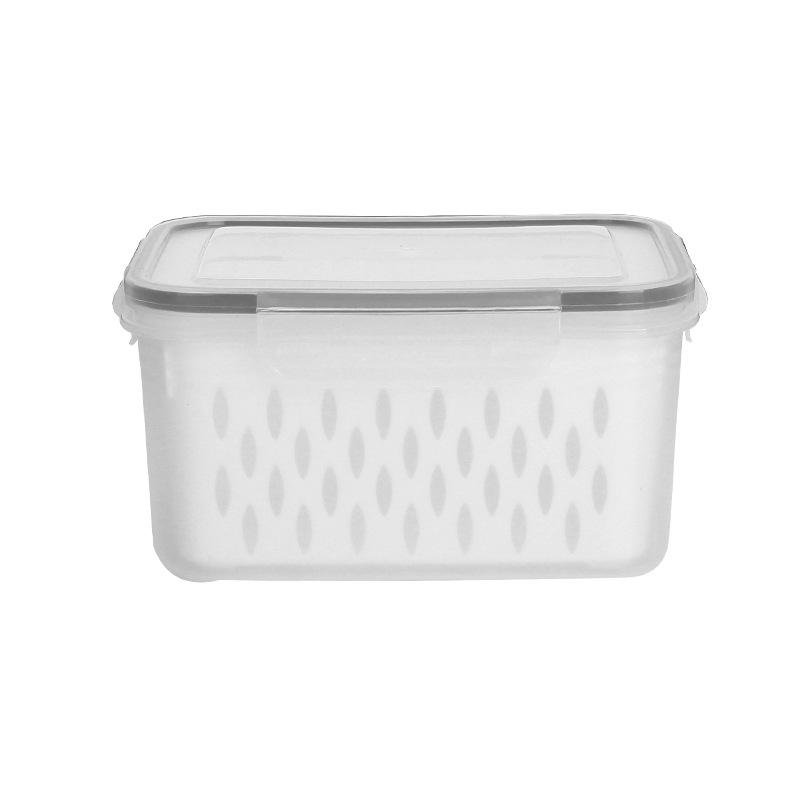 Refrigerator-Safe Food-Grade Kitchen Large-Capacity Fruit Storage Tupperware with Airtight Seal