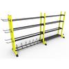 WEZHO Fitness Equipment Storage Rack