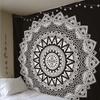 150cm Mandala Print Tapestry Wall Hanging Carpet Throw Yoga Beach Mat Blanket Large Sleeping Pad Wall Art Tapestry Decorations