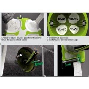 Boîte d'encastrement 1 poste Multifix Air Ø67 Prof. 40mm