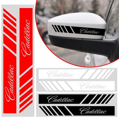 Car Rearview Mirror Stickers Side Stripe DIY Decal For XT5 XTS CTS BLS SLS DTS SRX Escalade Tiburon Deville