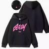 Ranjun GGUM Pullover-Hoodie mit Samtfutter und Aufdruck - Herbst-/Winter-Stil-Sweater