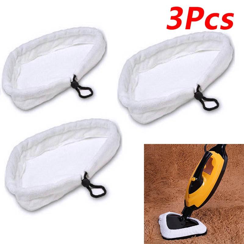 For Steam Mop Cleaning Pad Super Absorbent 3pcs Floor