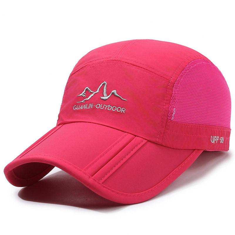 Polyester Breathable Baseball Cap With Sun Protection For Outdoor Sports And Casual Wear