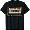 55 Years Old Gifts Vintage 1970 Music Cassette 55th Birthday T-Shirt Unisex Summer Streetwear Tops Casual Camiseta Hombre