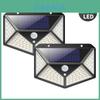 Luzes Solares de Jardim e Parede com 100 LEDs, Brilhantes e Eficientes, com Sensor de Movimento para Uso Externo