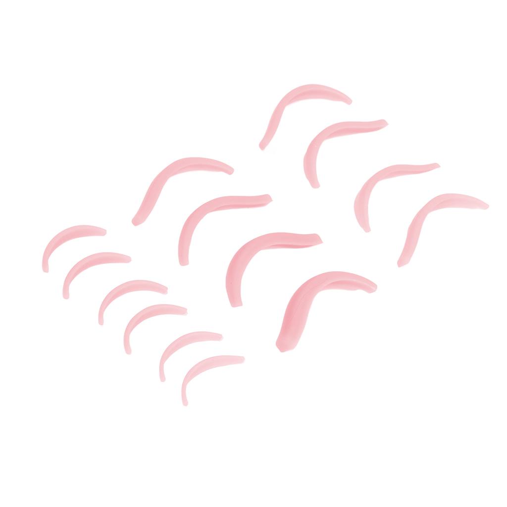 7 Pairs Silicone Eyelash Perming Curler Different Size Reusable Lash Lift Pads for Beauty Salons