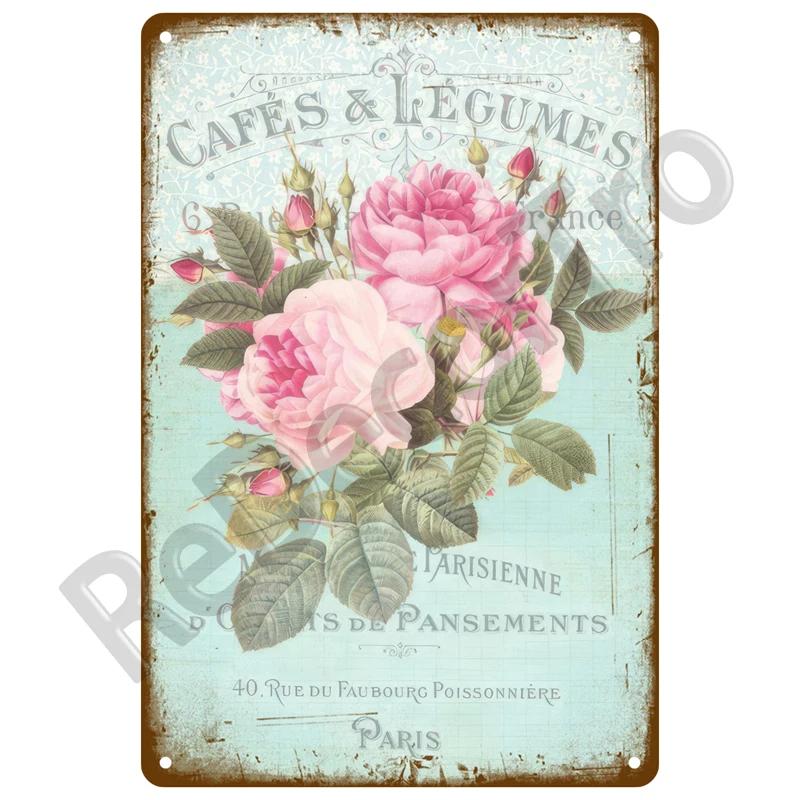 

Retro Sign Home For Garden Outdoor Gardening Flowers Vintage Metal Sign Funny Plants Wall Decor Home Sweet Tin Sign Farm Birds 20x30cm