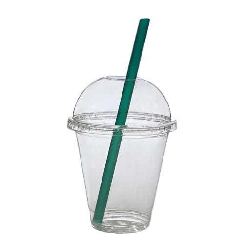 Niche Plus Takeout Clear Cups, 14 Oz (420 Ml), with Dome-Shaped Perforated Lids, Pack of 50, 14D