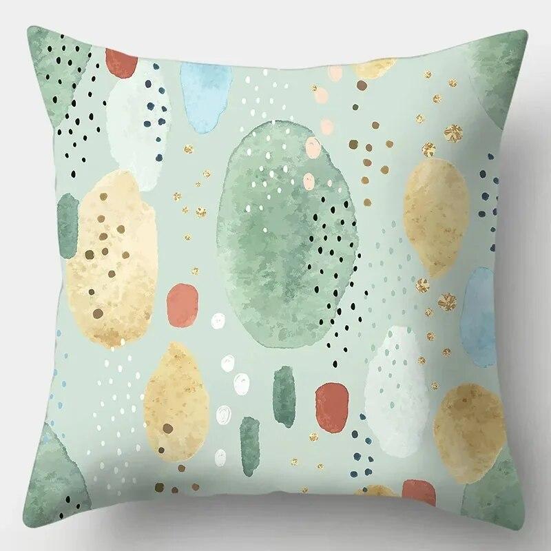 

Простий милий квадратний мультфільм Мистецтво диванної подушки Подушка Розкішна подушка для прикраси дому Nordic 40x40cm