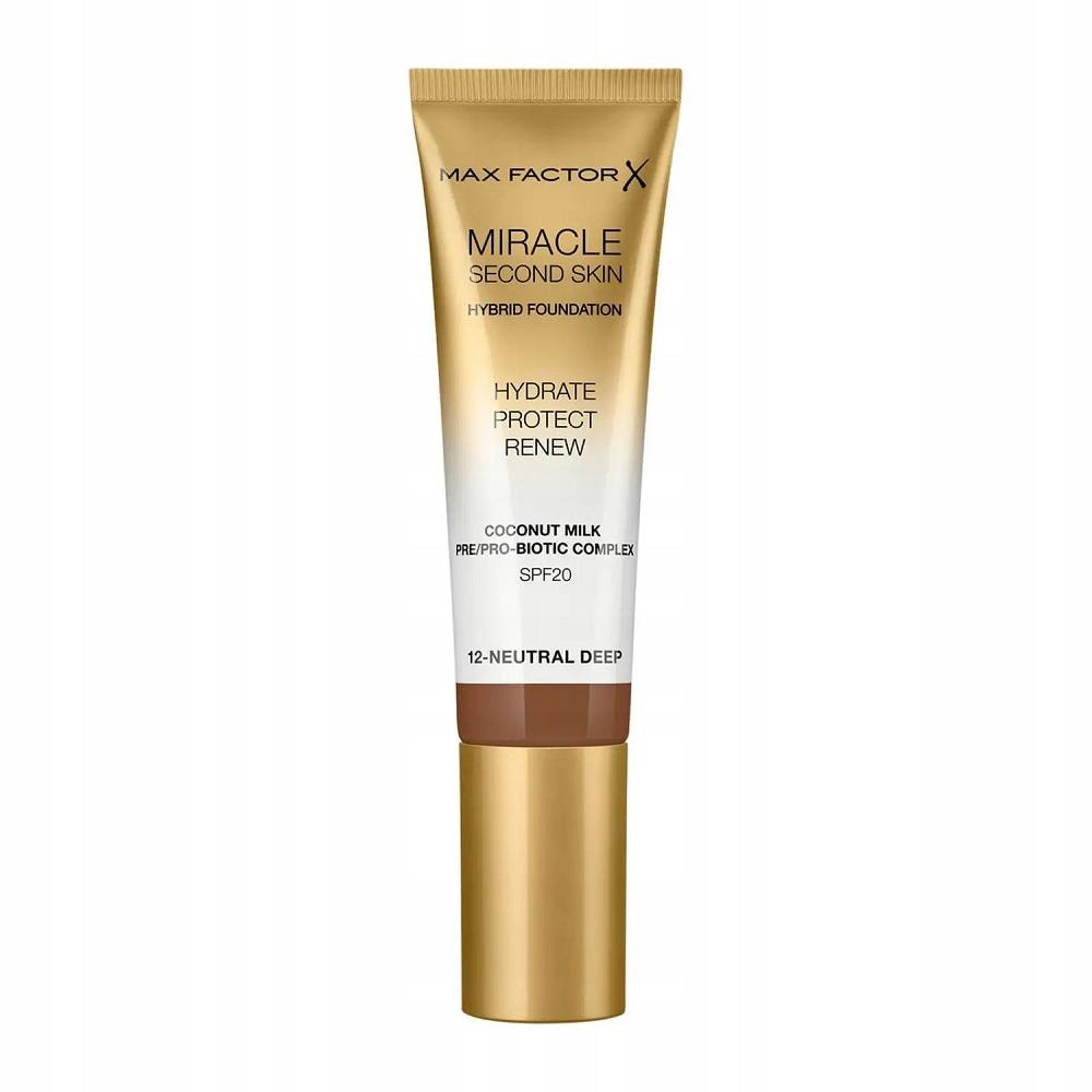 Max Factor Miracle Second Skin Foundation 30 Ml 12 Neutral Deep