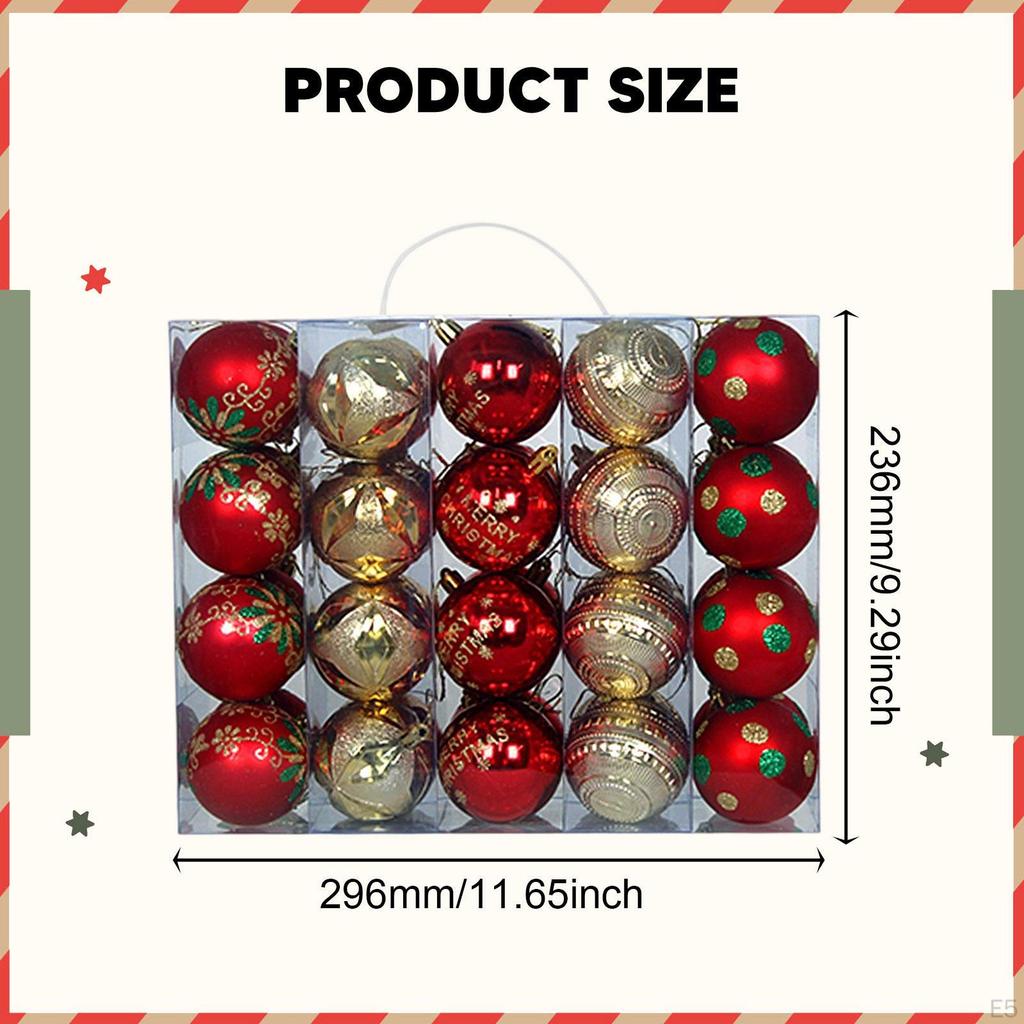 40 Christmas Baubles, Tree Decorations, DIY, Decoration for Year's,