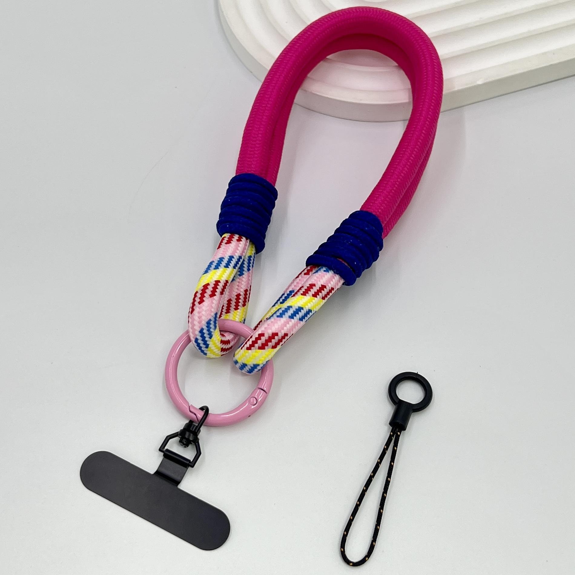 

DIY 2-In-1 Mobile Phone Universal Lanyard, Wrist Short Lanyard, 360° Rotating Metal Hanging Piece, Multi-Functional Wristband Polyester / Nylon
