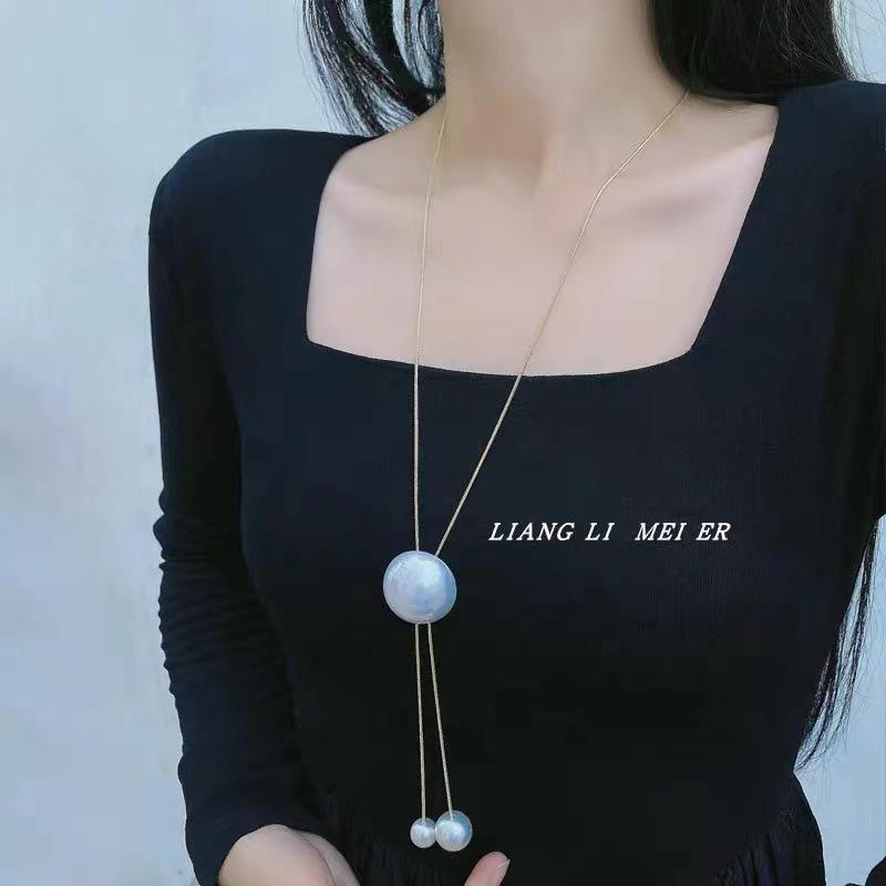 

Трендовое ожерелье в стиле легкой роскоши: Универсальная осенне-зимняя цепочка-подвеска для свитера для женской моды