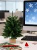17.7 Inches Artificial Christmas Trees Party Decorations Artificial Pine Tree for Home Workplace Living Room Entryway Shelf