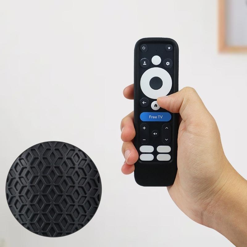 Protective Cover Skin Friendly Case for 2025 onn TV 4K Remote Control Case Skin Sleeve with Lanyard Shockproof