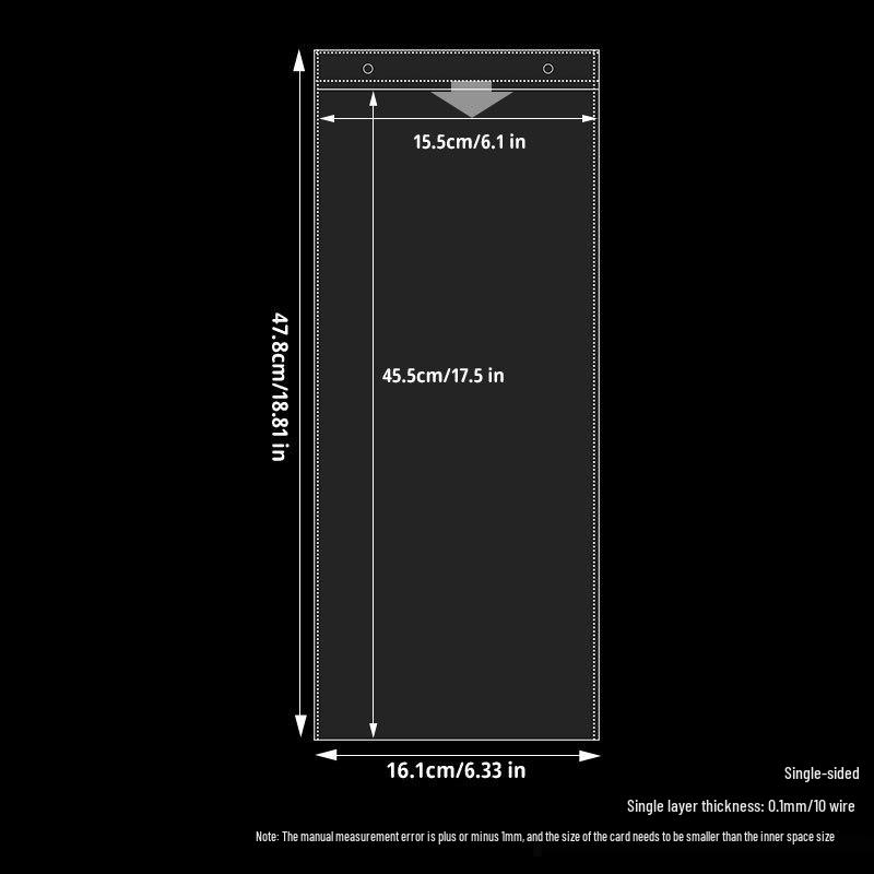 Álbum Polaroid de Folhas Soltas de Alta Transparência – Bolsos para Cartões de 3 e 5 polegadas, Porta-Cartões Quadrados, Páginas Espessadas