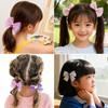 Fashionable and cute ribbon hair bands for kids, purple, for girls, no need to tie hair, 10-pack