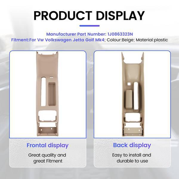 Beige Rear Center Console Cup Holder for Volkswagen Jetta Golf Mk4 - 1J0863323N