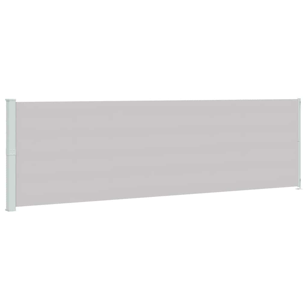 Side Awning Retractable 180 x 600 cm Gray