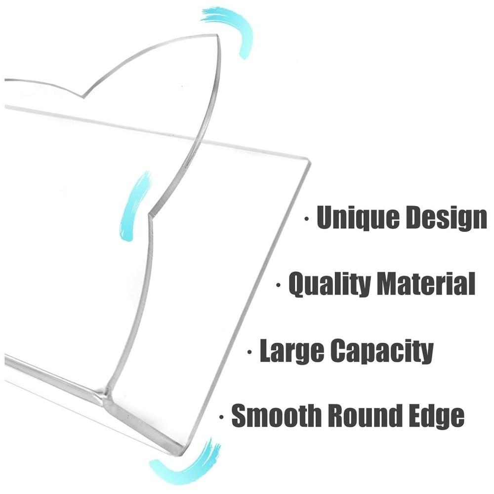 Clear Mail Holder Acrylic Envelope Storage Sorter Letter Holder For Office Desk Home Countertop