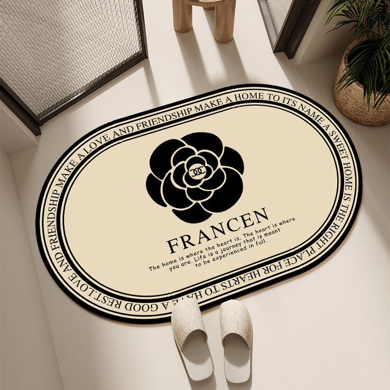 Mata podłogowa do łazienki z ziemi okrzemkowej, chłonna i szybkoschnąca do toalety, antypoślizgowa i zapobiegająca upadkom do wanny, mata podłogowa przed drzwiami do toalety