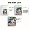 Fantasy cartoon characters 2D Flat Pattern Flannel Blanket High quality All Seasons Warmth and Comfort Perfect for Christmas Gifts.PMT0914464