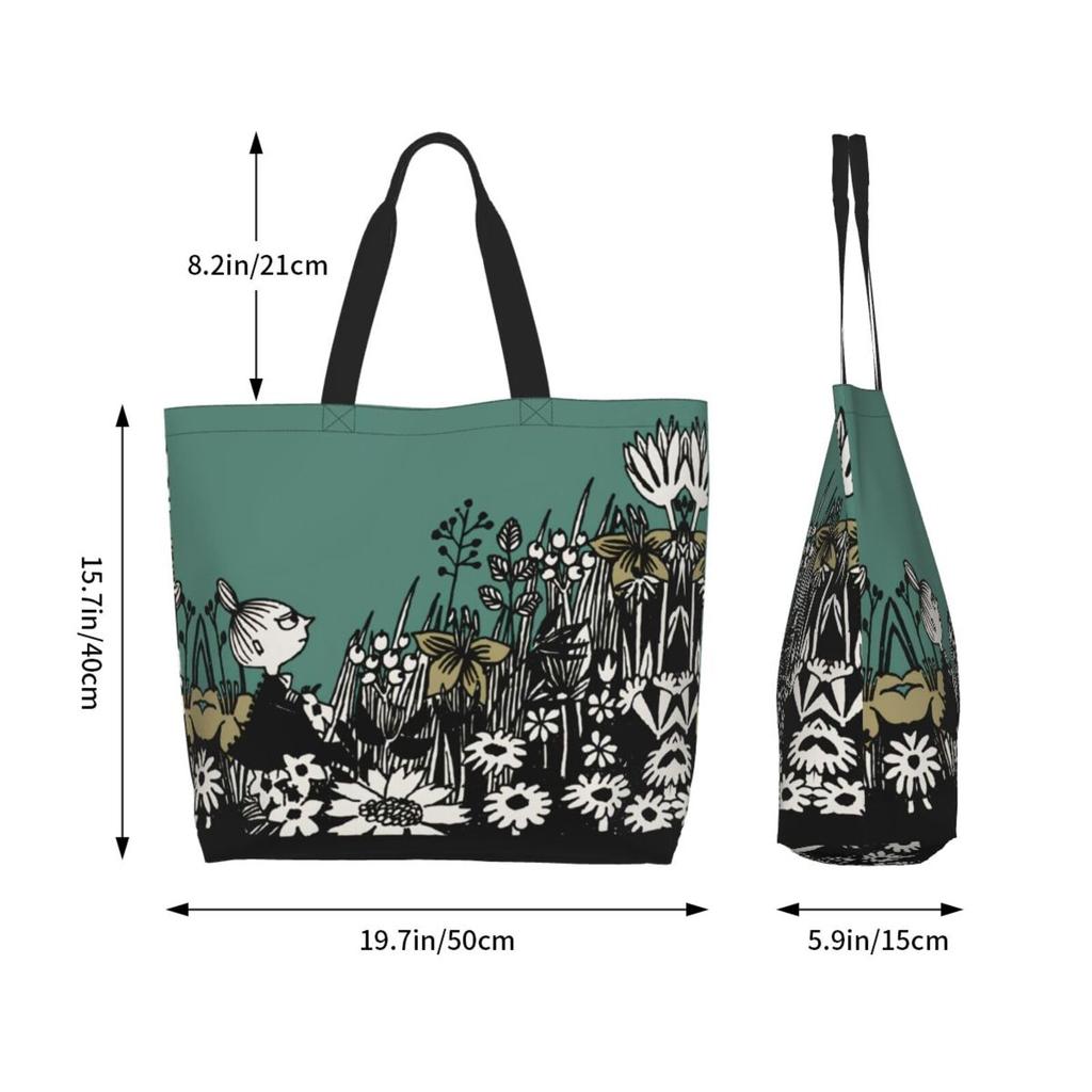Moomin Little My Eco Large Capacity Tote Shopping Portable Storage Bag for or 50cm Wide x 40cm High x 15cm [MINIER] Bag, Women's Bag, Lightweight,