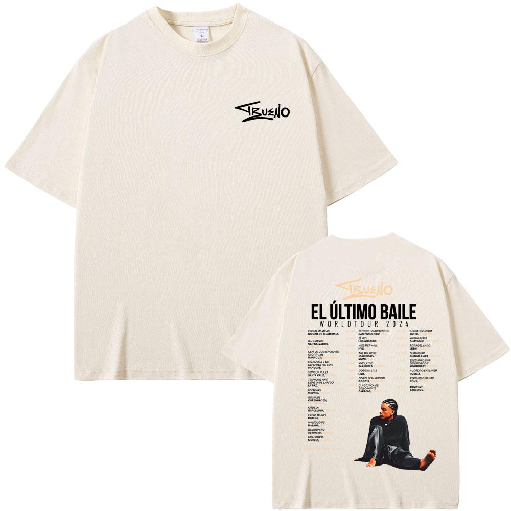 Rare Rapper Trueno El Ultimo Balie World Tour 2024 T Shirt Men Women Fashion Hip Hop Oversized T-shirts Men's Cotton T Shirts