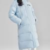 (WMNS) Skechers Casual Hooded Long Woven Down Jacket 'Blue' Women's L423W131-00F5