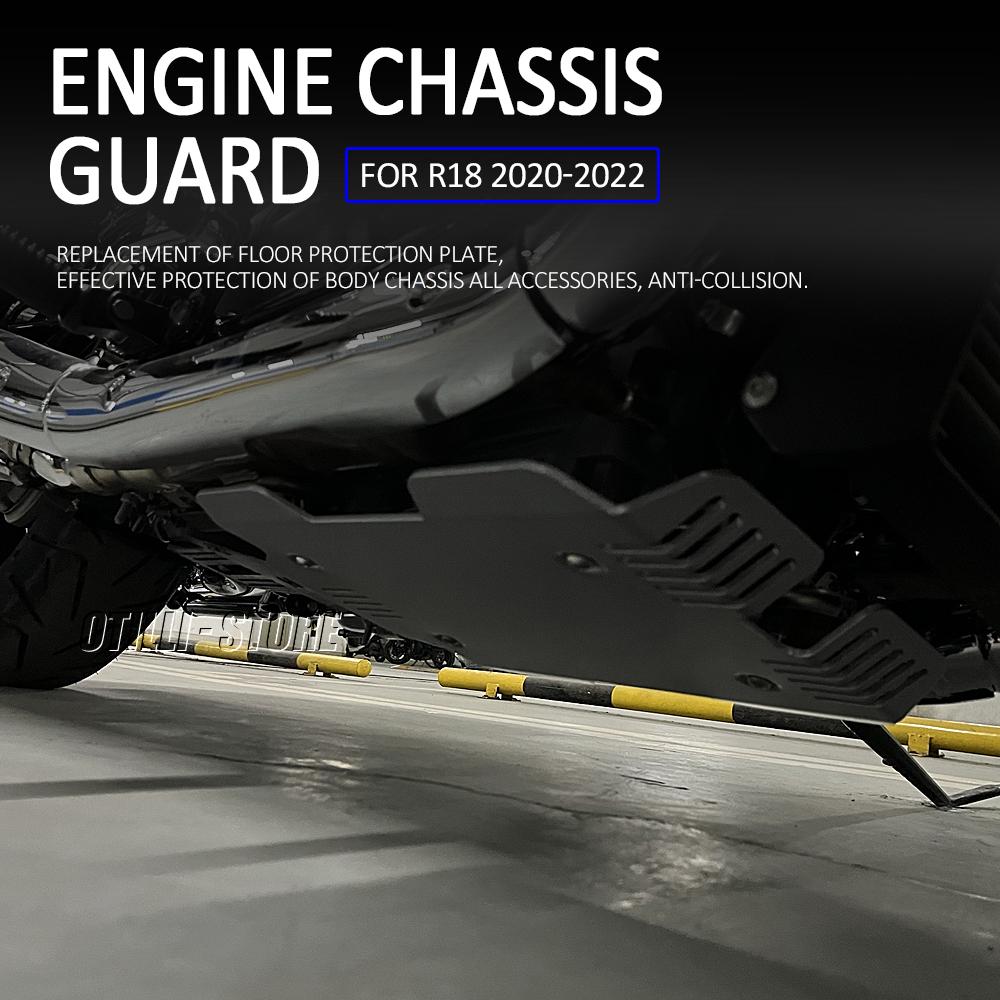 2020 2021 2022 2023 Motorcycle Accessories Engine Chassis Protection Guard Skid Plate Protector For BMW R 18 R18 R18 Aluminum