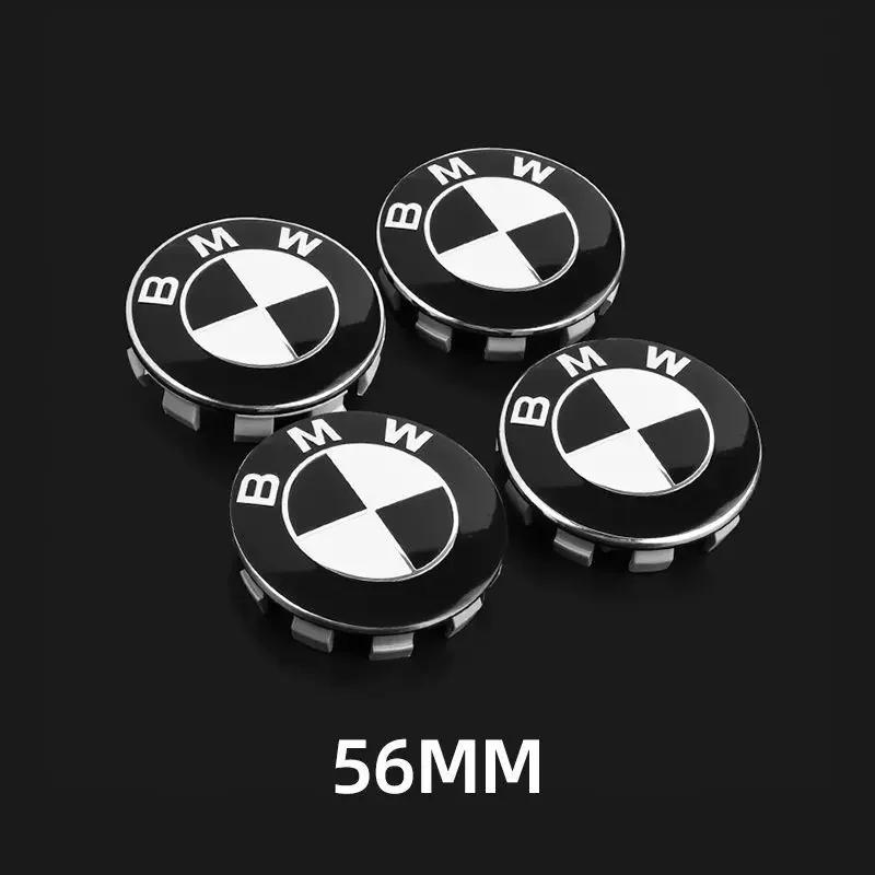 For BMW New 2025 4Pcs 56/68MM Car Wheel Center Hup Caps Wheel Cover For BMW M Performance X1 X2 X3 X4 F10 F30 F20 F25 E90 E46 E3