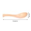 5pcs Wooden Soup Spoon Natural Hand Polished Tableware Kitchen Gadget for Home Restaurant