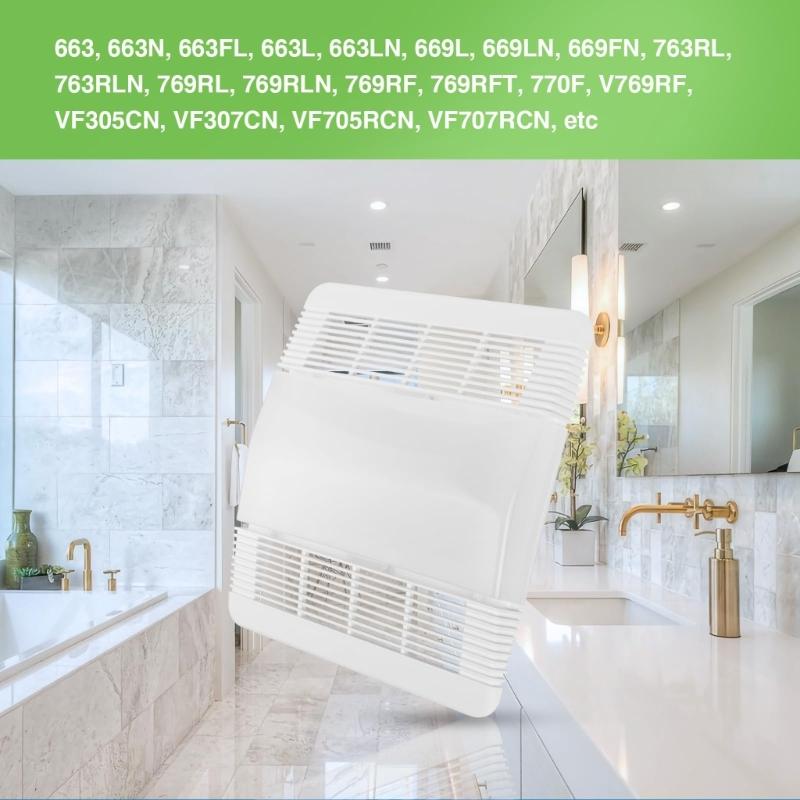 Bathroom Vent Exhaust Fan Cover 85315000 Ventilation Fan Grille Lens Bathrooms Fan Light Cover for Improved Airflow