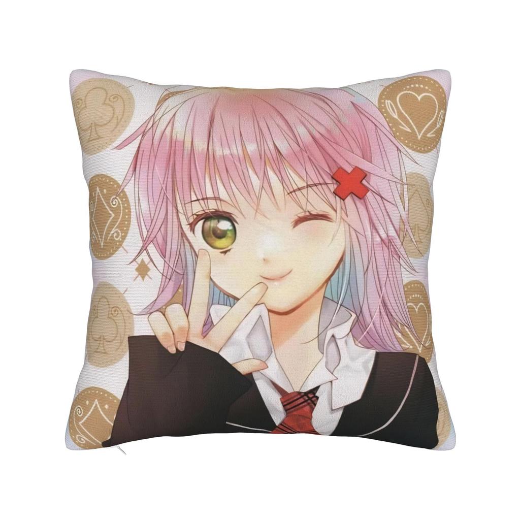 Anime Shugo Chara Square Pillow Case Hinamori Amu Cushion Cover Awesome Zippered Decorative Pillowcase for Living Room cm