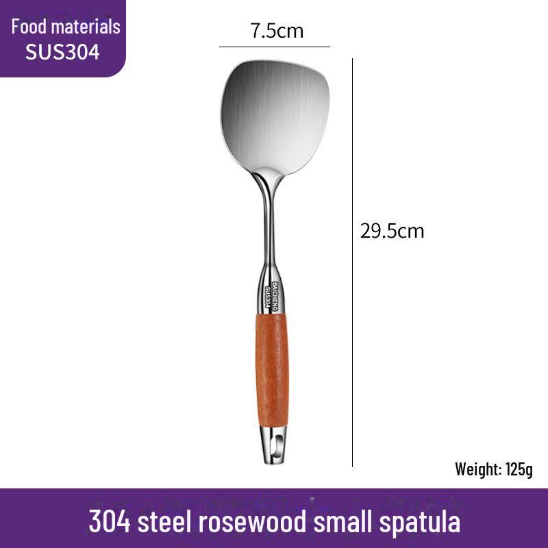 Mini 304 Stainless Steel Kitchen Spatula for Frying, Dry Pots, and Eggs