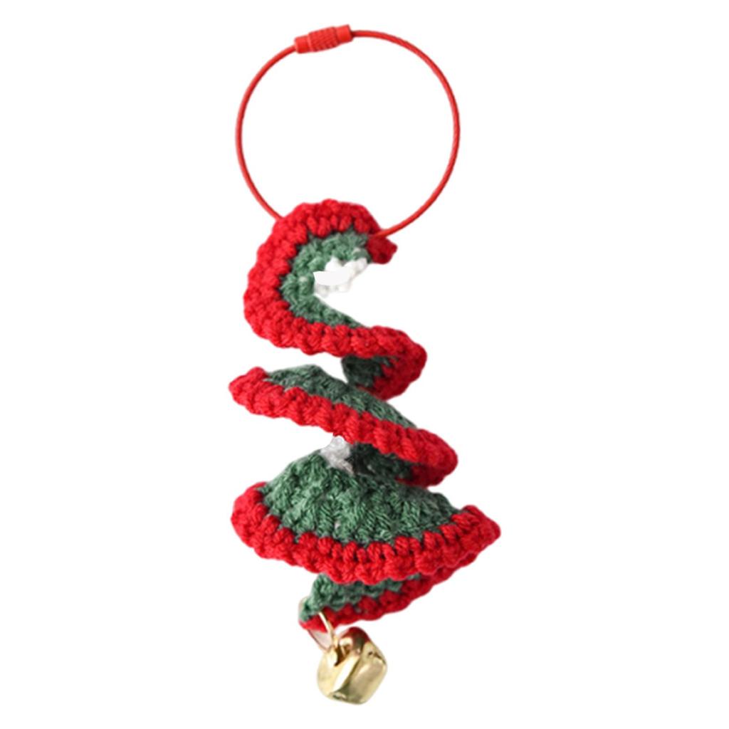 Christmas Tree Hanging Ornament Gift DIY Lightweight Knitted Reusable Christmas