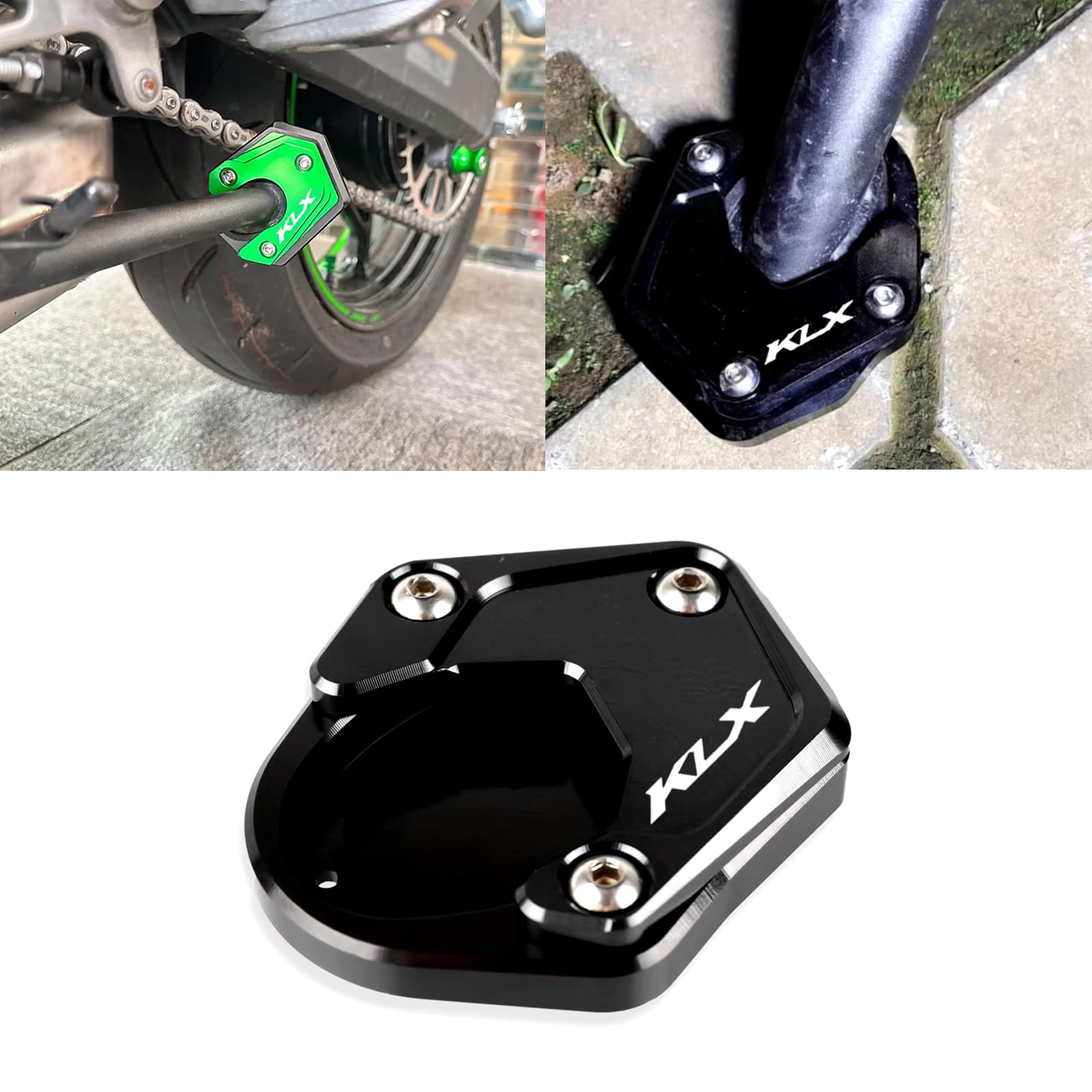 

FOR KLX230 KLX230S KLX230SM 2024 2023 Accessories CNC Aluminum Alloy Foot Support Side Stand чорний
