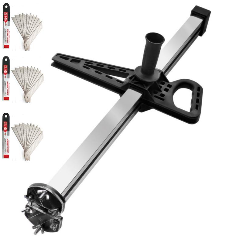 Stainless Steel Manual Gypsum Board Cutting Artifact Roller Cutter Woodworking Cutting Tools