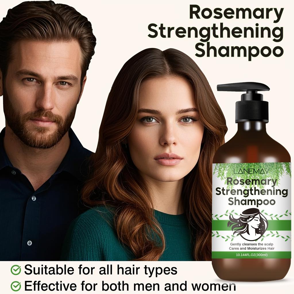 Posilující šampon s rozmarýnem - Čistí a posiluje vlasy - Zlepšuje texturu vlasů - Předchází lámání a roztřepeným konečkům - pro muže i ženy