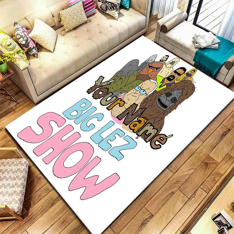 Big Lez Show Theme Custom Name Carpet Rug For Living Room Bedroom Home Sofa Decoration Kids Play Nonslip Floor Mat